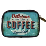 Delicious Coffee Digital Camera Leather Case Back