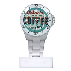 Delicious Coffee Plastic Nurses Watch by snowwhitegirl