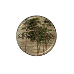 Vintage Bamboo Trees Hat Clip Ball Marker by snowwhitegirl