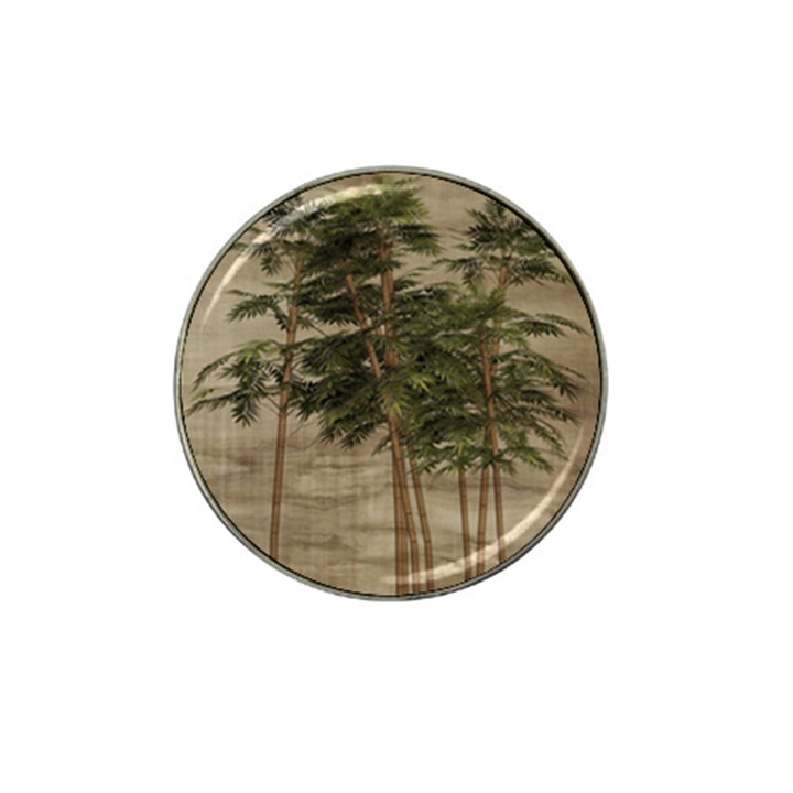 Vintage Bamboo Trees Hat Clip Ball Marker (4 pack)