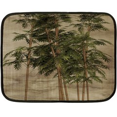 Vintage Bamboo Trees Double Sided Fleece Blanket (mini)  by snowwhitegirl