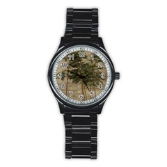 Vintage Bamboo Trees Stainless Steel Round Watch by snowwhitegirl