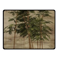 Vintage Bamboo Trees Double Sided Fleece Blanket (small)  by snowwhitegirl