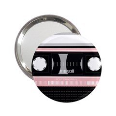 Pink Compact Cassette 2 25  Handbag Mirrors by snowwhitegirl