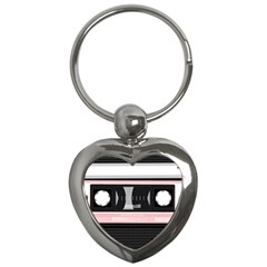 Pink Compact Cassette Key Chains (heart)  by snowwhitegirl