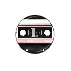 Pink Compact Cassette Hat Clip Ball Marker by snowwhitegirl