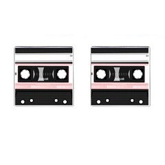 Pink Compact Cassette Cufflinks (square) by snowwhitegirl