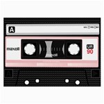 Pink Compact Cassette Large Glasses Cloth Front