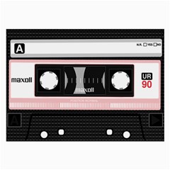 Pink Compact Cassette Large Glasses Cloth (2-side) by snowwhitegirl