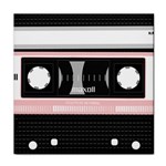 Pink Compact Cassette Face Towel Front