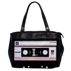 Pink Compact Cassette Oversize Office Handbag by snowwhitegirl