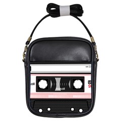 Pink Compact Cassette Girls Sling Bag by snowwhitegirl