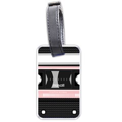 Pink Compact Cassette Luggage Tags (one Side)  by snowwhitegirl