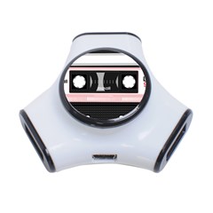 Pink Compact Cassette 3-port Usb Hub by snowwhitegirl