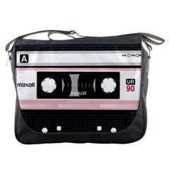 Pink Compact Cassette Messenger Bag by snowwhitegirl