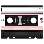 Pink Compact Cassette Double Sided Flano Blanket (Medium)  60 x50  Blanket Front