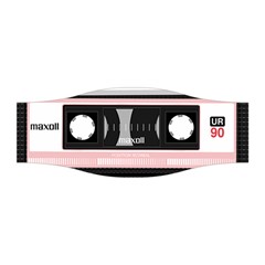 Pink Compact Cassette Stretchable Headband by snowwhitegirl