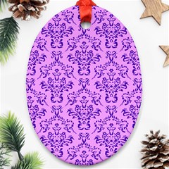 Victorian Violet Ornament (oval) by snowwhitegirl