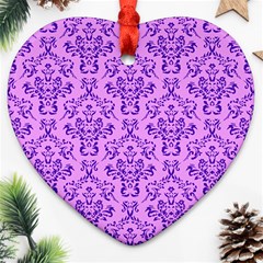 Victorian Violet Ornament (heart) by snowwhitegirl