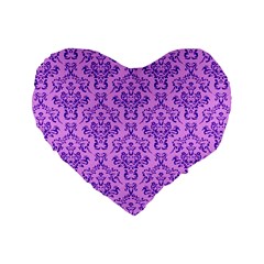 Victorian Violet Standard 16  Premium Heart Shape Cushions by snowwhitegirl