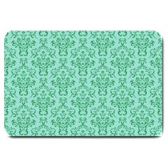 Victorian Teal Ornamental Large Doormat  by snowwhitegirl