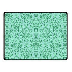 Victorian Teal Ornamental Fleece Blanket (Small)