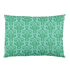 Victorian Teal Ornamental Pillow Case (Two Sides)