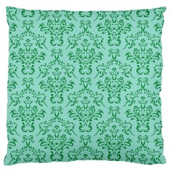 Victorian Teal Ornamental Large Cushion Case (Two Sides)