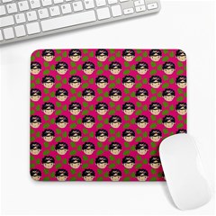 Frida Pink Large Mousepads by snowwhitegirl