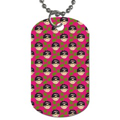 Frida Pink Dog Tag (two Sides) by snowwhitegirl