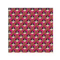 Frida Pink Small Satin Scarf (square) by snowwhitegirl