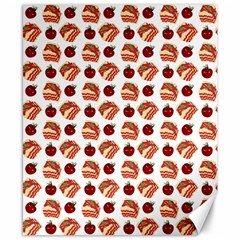 Pasta Pattern Canvas 8  X 10  by snowwhitegirl