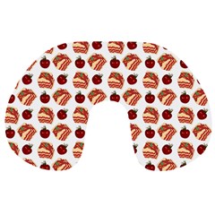 Pasta Pattern Travel Neck Pillows by snowwhitegirl