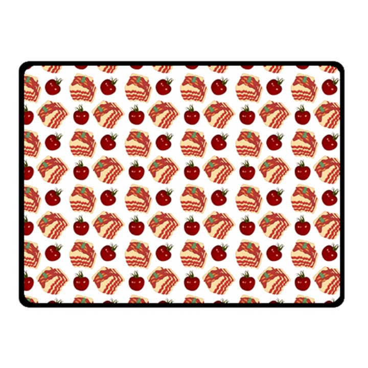 Pasta Pattern Double Sided Fleece Blanket (Small) 