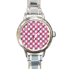 Pink Bride Round Italian Charm Watch by snowwhitegirl