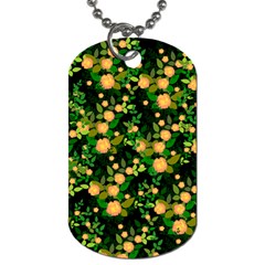 Peach Roses Dog Tag (one Side) by snowwhitegirl