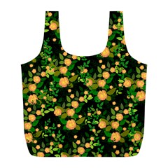 Peach Roses Full Print Recycle Bag (L)