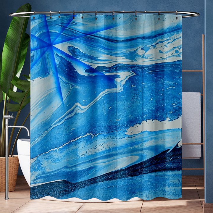 STAR LIGHT Shower Curtain 60  x 72  (Medium) 