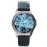 PYRAMIDS Round Metal Watch Front