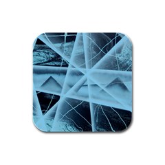 Pyramids Rubber Square Coaster (4 Pack)  by WILLBIRDWELL