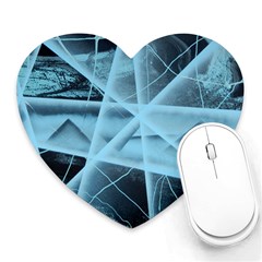 Pyramids Heart Mousepads by WILLBIRDWELL