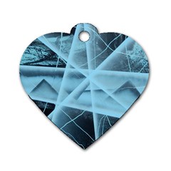 Pyramids Dog Tag Heart (one Side) by WILLBIRDWELL