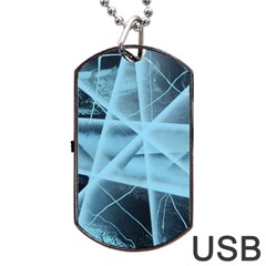 Pyramids Dog Tag Usb Flash (two Sides) by WILLBIRDWELL