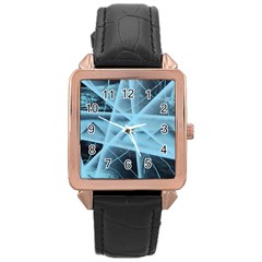 Pyramids Rose Gold Leather Watch  by WILLBIRDWELL