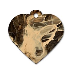 Smoke On Water Dog Tag Heart (one Side) by WILLBIRDWELL