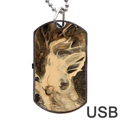 Smoke On Water Dog Tag Usb Flash (one Side) by WILLBIRDWELL