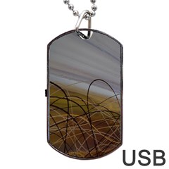 Static Dog Tag Usb Flash (one Side) by WILLBIRDWELL