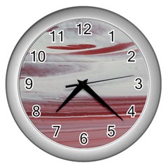 Mars Wall Clock (silver) by WILLBIRDWELL