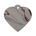 WINE 2 Dog Tag Heart (Two Sides) Front