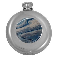 Blue Ice 2 Round Hip Flask (5 Oz) by WILLBIRDWELL